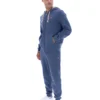 Sweat à capuche zippé Vintage Indigo Tenconi
