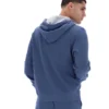 Sweat à capuche zippé Vintage Indigo Tenconi