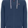 Sweat à capuche zippé Vintage Indigo Tenconi
