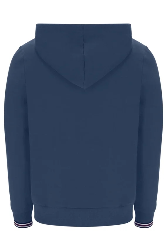 Sweat à capuche zippé Vintage Indigo Tenconi