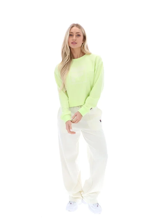 Sweat à col rond ample Jorie, couleur Shadow Lime