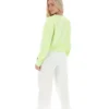 Sweat à col rond ample Jorie, couleur Shadow Lime