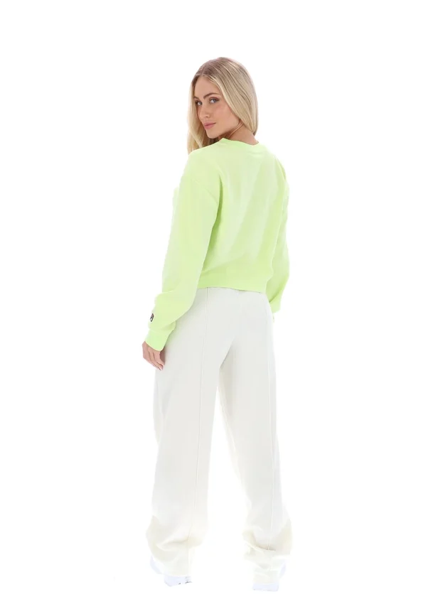 Sweat à col rond ample Jorie, couleur Shadow Lime