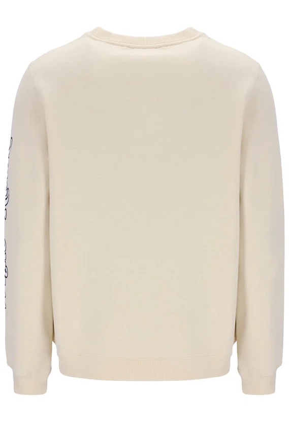 Sweat à col rond Len Graphic blanc