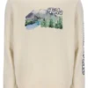 Sweat à col rond Len Graphic blanc