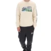 Sweat à col rond Len Graphic blanc