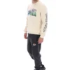 Sweat à col rond Len Graphic blanc