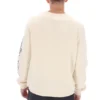 Sweat à col rond Len Graphic blanc