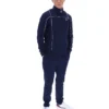 Sweat de sport Fila Armando bleu marine à passepoils contrastés