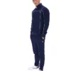 Sweat de sport Fila Armando bleu marine à passepoils contrastés
