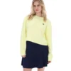 Sweat-shirt à col rond ample Sestri Jaune Cire