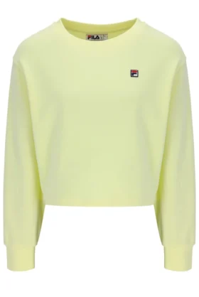 Sweat-shirt à col rond ample Sestri Jaune Cire