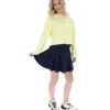 Sweat-shirt à col rond ample Sestri Jaune Cire