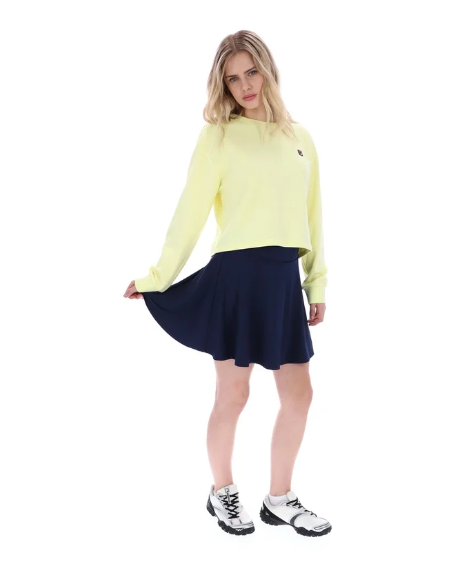 Sweat-shirt à col rond ample Sestri Jaune Cire