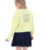 Sweat-shirt à col rond ample Sestri Jaune Cire
