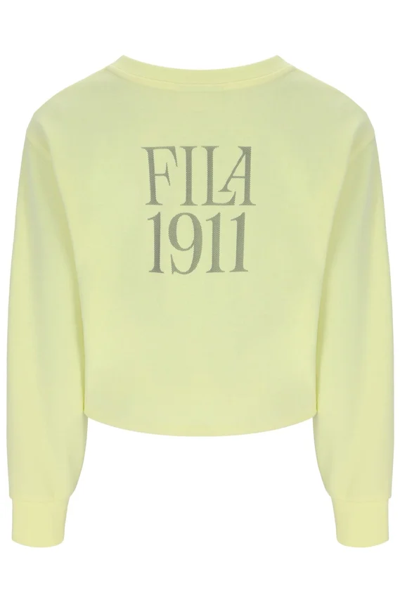 Sweat-shirt à col rond ample Sestri Jaune Cire