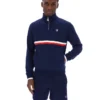 Sweat-shirt à col zippé 1/4 Fila Rolando bleu marine