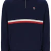 Sweat-shirt à col zippé 1/4 Fila Rolando bleu marine