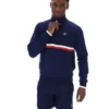 Sweat-shirt à col zippé 1/4 Fila Rolando bleu marine