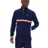 Sweat-shirt à col zippé 1/4 Fila Rolando bleu marine