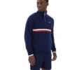 Sweat-shirt à col zippé 1/4 Fila Rolando bleu marine