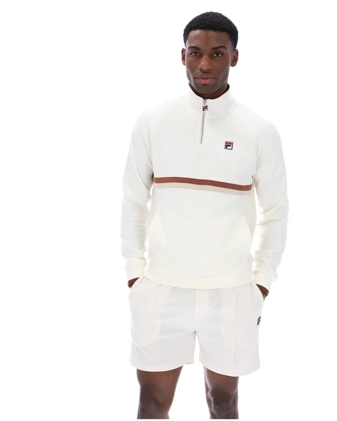 Sweat-shirt à col zippé 1/4 Gardenia Rolando