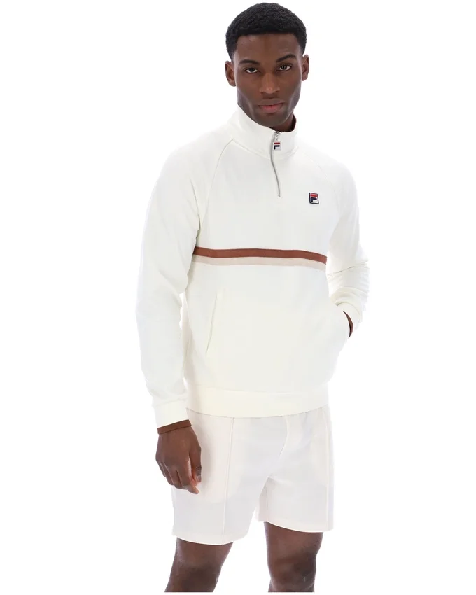 Sweat-shirt à col zippé 1/4 Gardenia Rolando