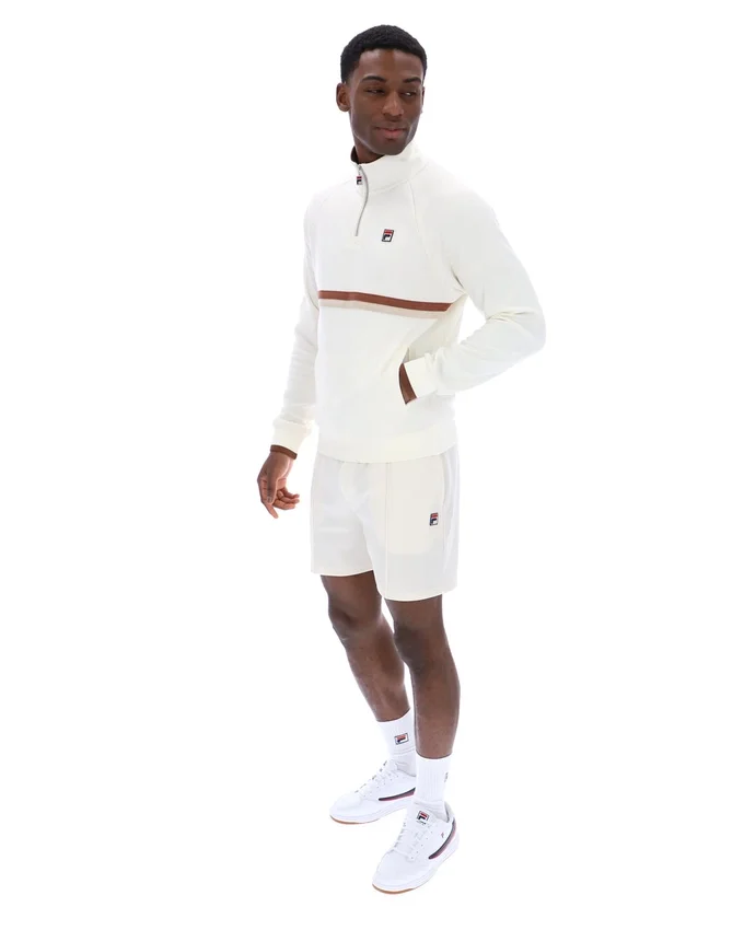 Sweat-shirt à col zippé 1/4 Gardenia Rolando