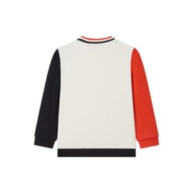 Sweat-shirt à manches longues en coton « White Red »