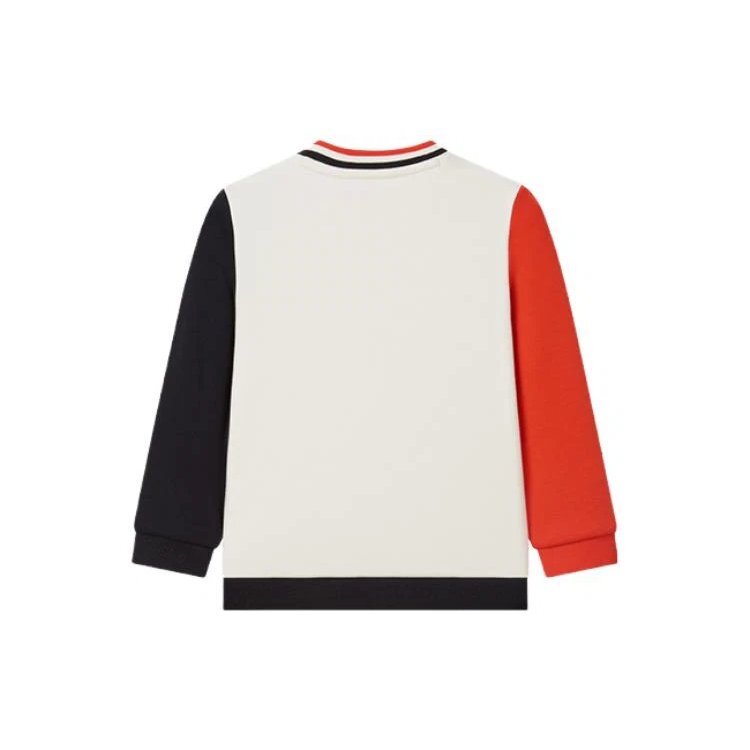 Sweat-shirt à manches longues en coton « White Red »