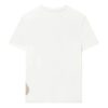 T-shirt ample à imprimé logo « Blanc Beige »