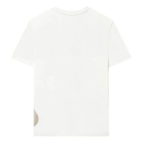T-shirt ample à imprimé logo « Blanc Beige »