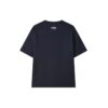 T-shirt ample à manches courtes bleu imprimé
