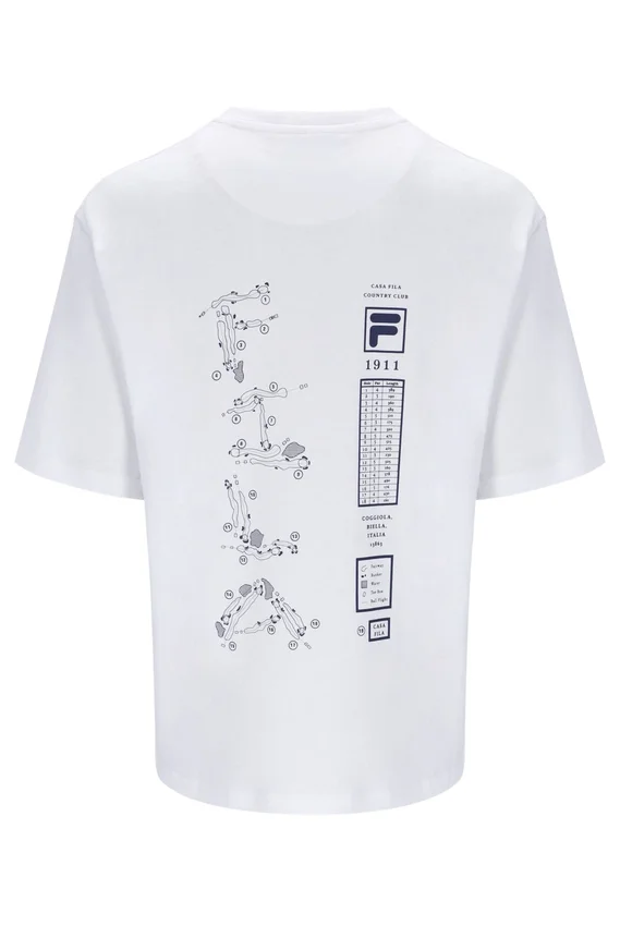T-shirt blanc Casa Golf Map