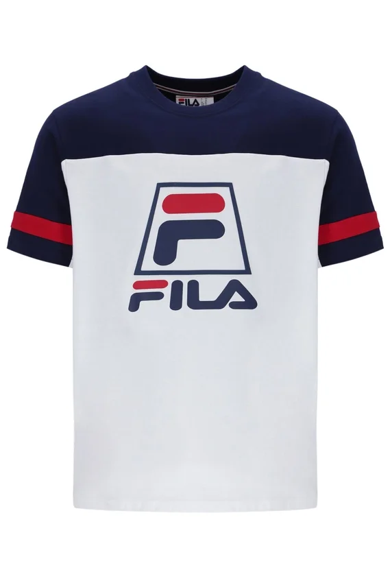 T-shirt blanc Damon « Cut and Sew »