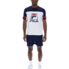 T-shirt blanc Damon « Cut and Sew »
