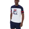 T-shirt blanc Damon « Cut and Sew »