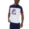 T-shirt blanc Damon « Cut and Sew »