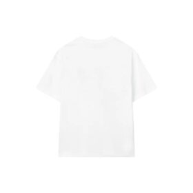 T-shirt blanc à manches courtes Fila x Pepe Shimada pour homme, style décontracté, respirant, imprimé, pour le sport