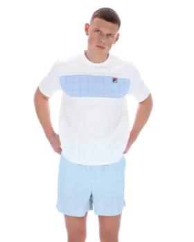 T-shirt blanc Mano à empiècements coupés-cousus