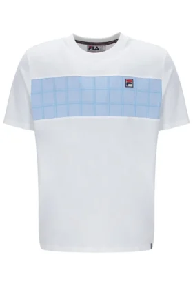 T-shirt blanc Mano à empiècements coupés-cousus