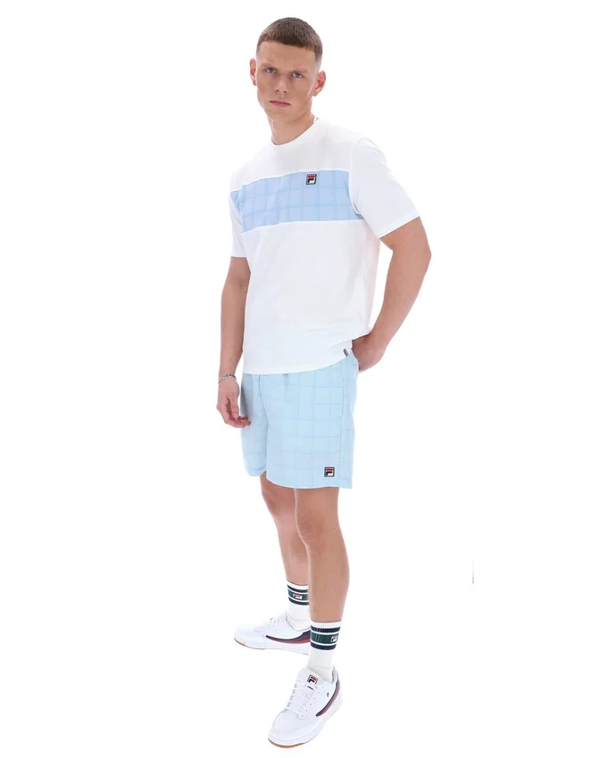 T-shirt blanc Mano à empiècements coupés-cousus