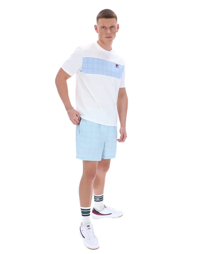 T-shirt blanc Mano à empiècements coupés-cousus
