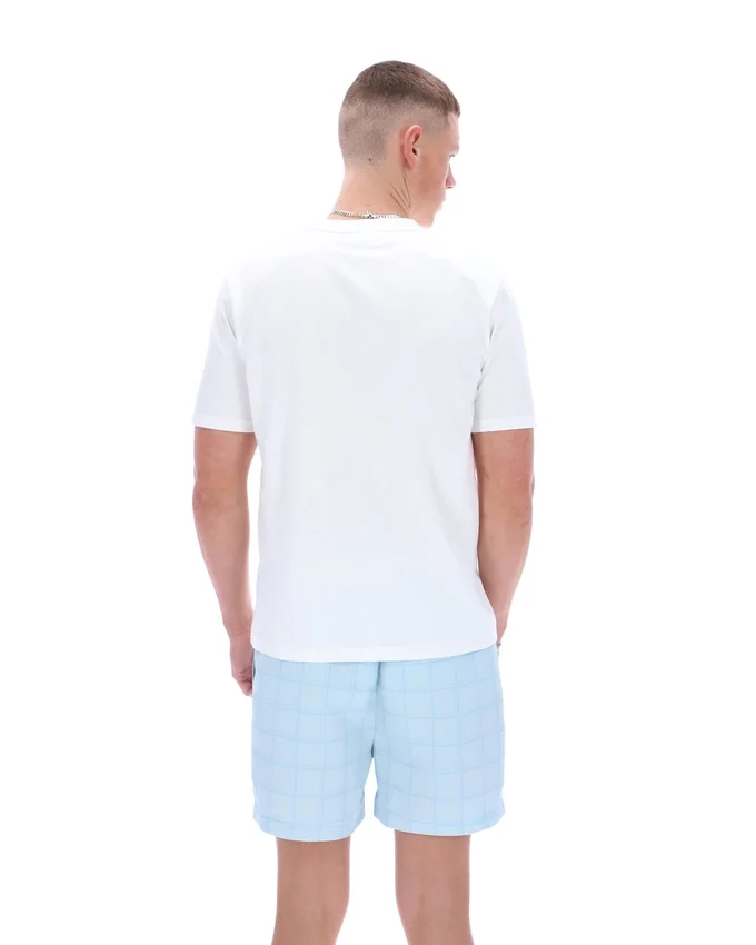 T-shirt blanc Mano à empiècements coupés-cousus