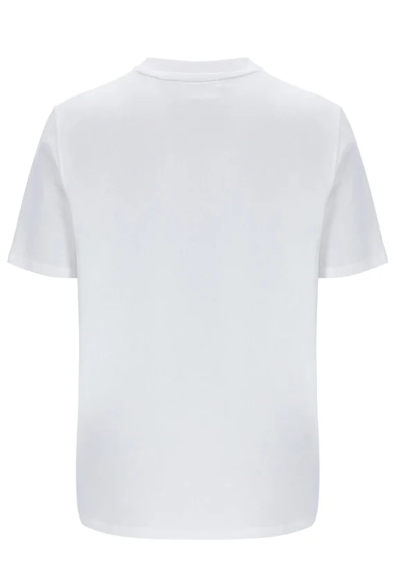 T-shirt blanc Williams à passepoils contrastés