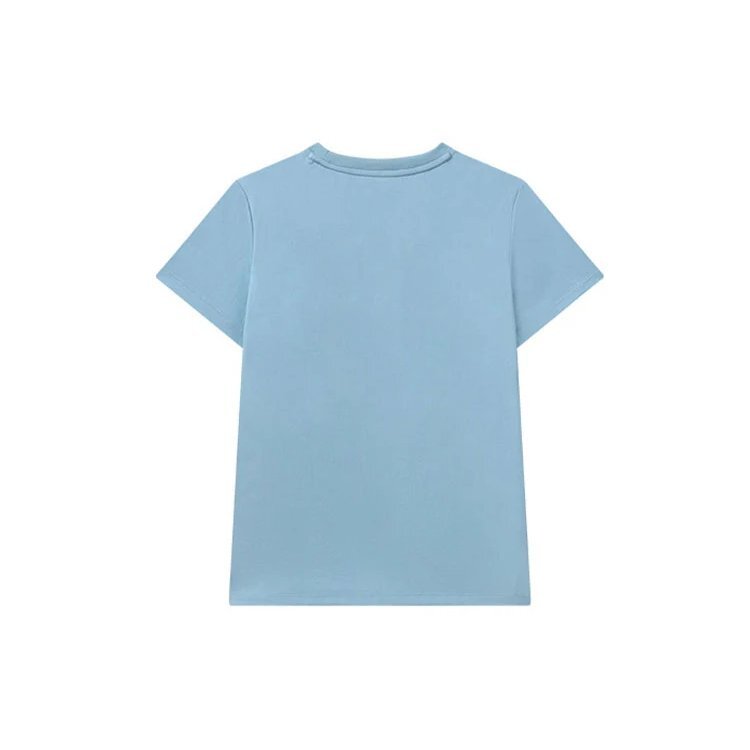 T-shirt bleu avec logo de sport imprimé