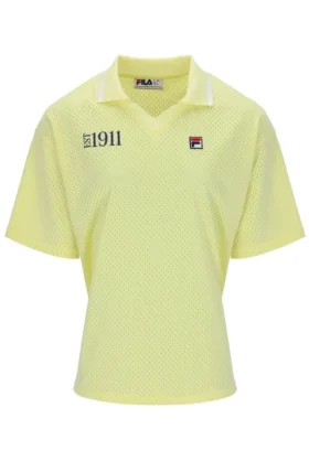 T-shirt à col de footballeur Vernazza jaune cire