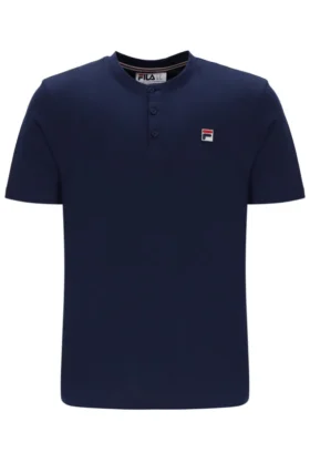 T-shirt à col Fila Valentino Essential bleu marine
