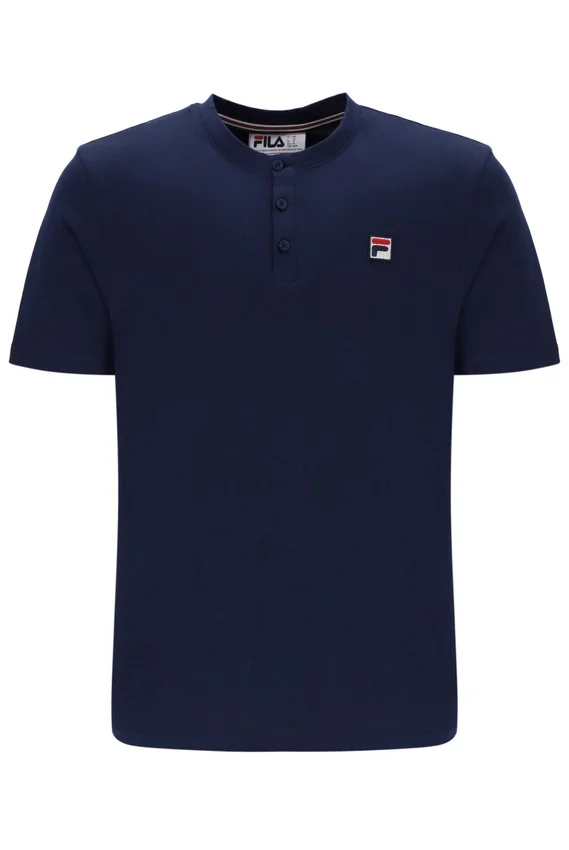 T-shirt à col Fila Valentino Essential bleu marine