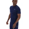 T-shirt à col Fila Valentino Essential bleu marine